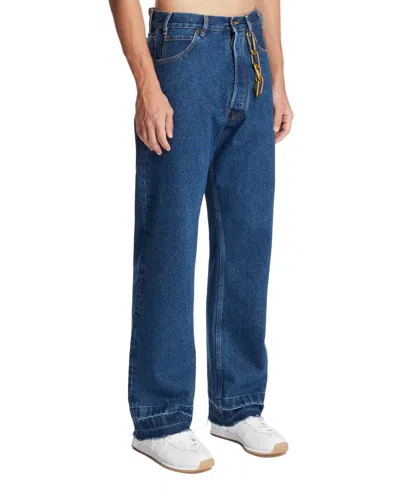 Darkpark Edi Straight-leg Jeans With Keychain In Gold