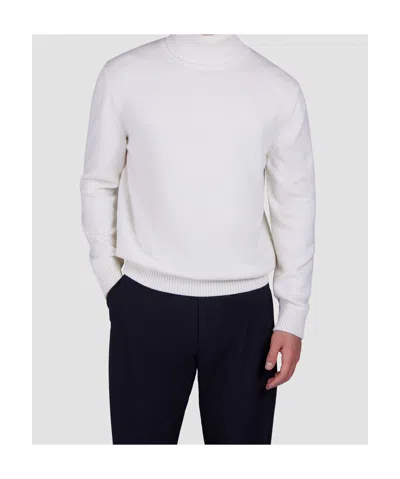 Paul & Shark Soft Cool Touch Wool Turtleneck In White