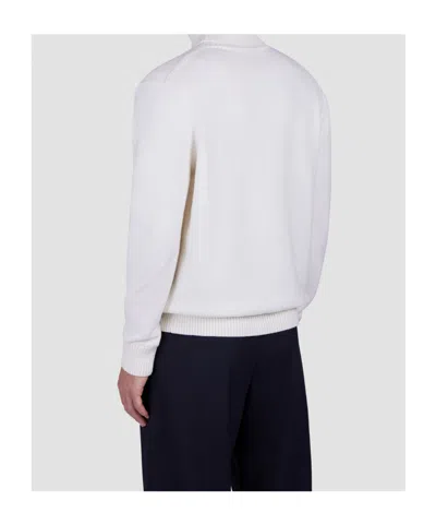 Paul & Shark Soft Cool Touch Wool Turtleneck In White