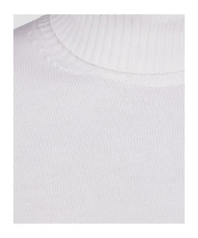Paul & Shark Soft Cool Touch Wool Turtleneck In White