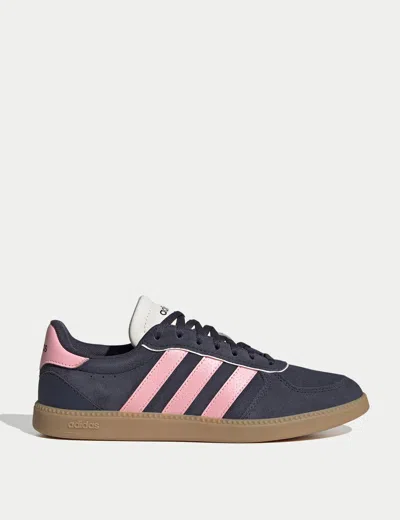 Adidas Originals Samba "night Indigo/mauve Satin" Sneakers In Black