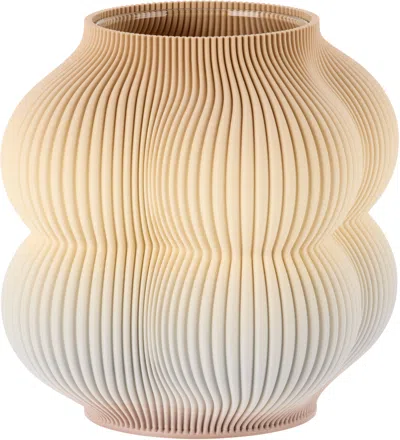 Sheyn Ssense Exclusive Beige & Brown 2lg Studio Edition Little Peach Vase