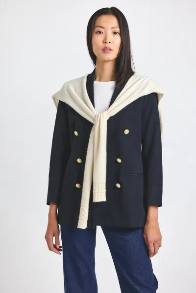 Derek Lam Walter Double Breasted Jacket With Shrug