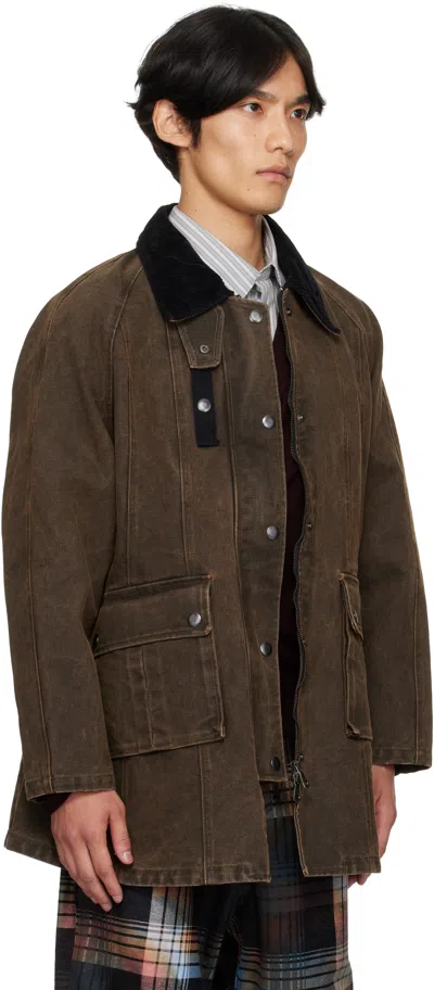Andersson Bell Kerri Trapez Work Jacket In Brown
