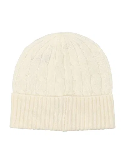 Polo Ralph Lauren Cable Wool-cashmere Beanie In Neutral
