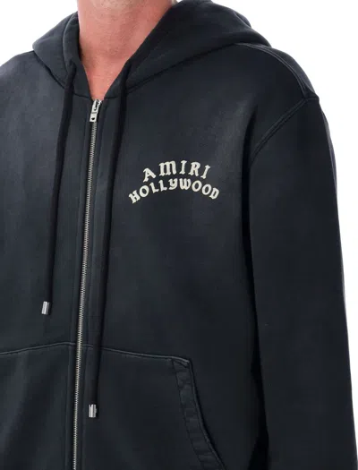 Amiri Felpa In Cotone Ardesia  Uomo In Black