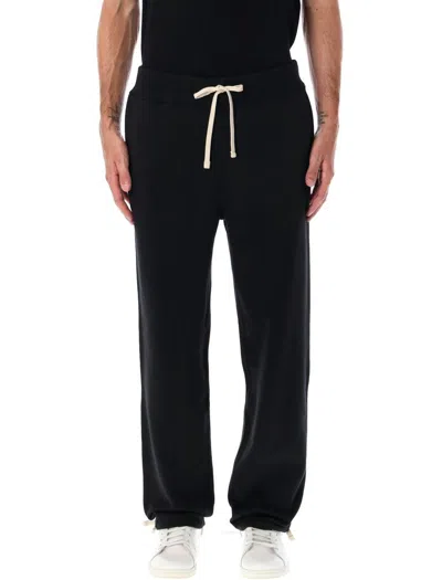 Polo Ralph Lauren Relaxed Fit Trousers With Drawstring Waist And Tapered Leg In Black