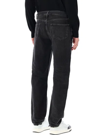 Saint Laurent Mick Long Jeans In Black Westwood Denim In Black