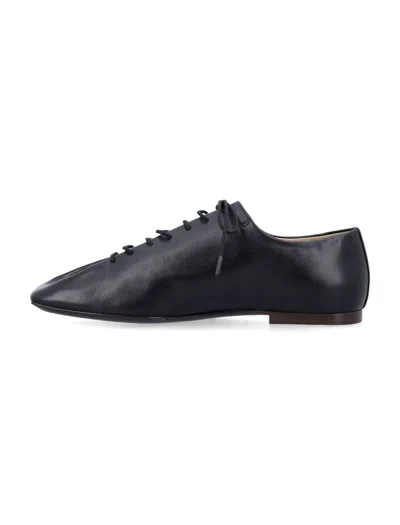 Lemaire Brown Souris Flat Classic Derbys In Black