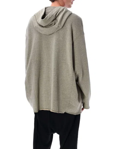 Rick Owens Drkshdw Peter Hoodie With Drawstring And Kangaroo Pocket In Gray