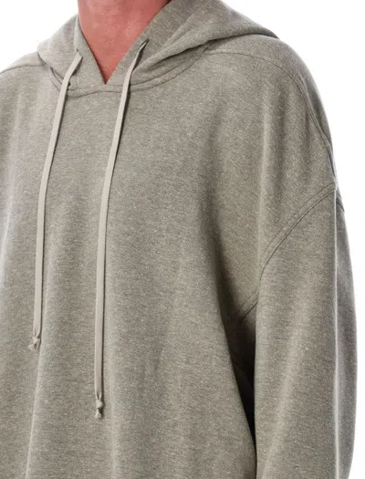 Rick Owens Drkshdw Peter Hoodie With Drawstring And Kangaroo Pocket In Gray