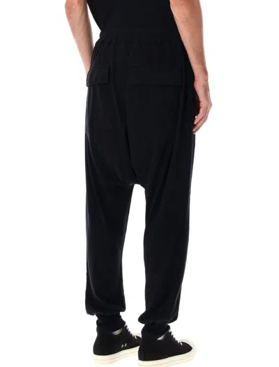 Rick Owens Drkshdw Drkshdw By Rick Owens Black Jersey Prisoner Drawstring Pants In Black