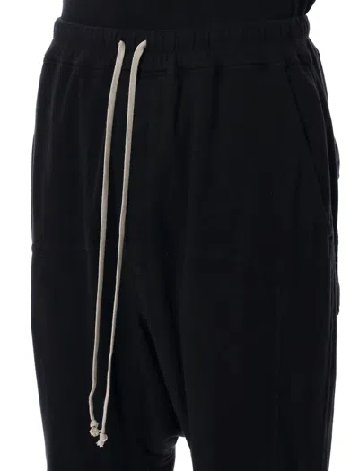 Rick Owens Drkshdw Drkshdw By Rick Owens Black Jersey Prisoner Drawstring Pants In Black