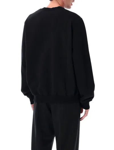 Casablanca Graphic Print Crew Neck Sweater In Black