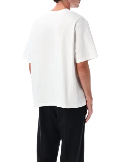Casablanca Oversized T-shirt With Dragonfly Floral Print In White