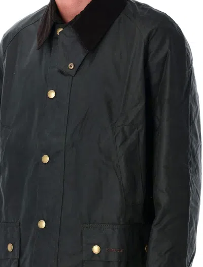Barbour Jacket Collar Corduroy Slit Pockets In Black