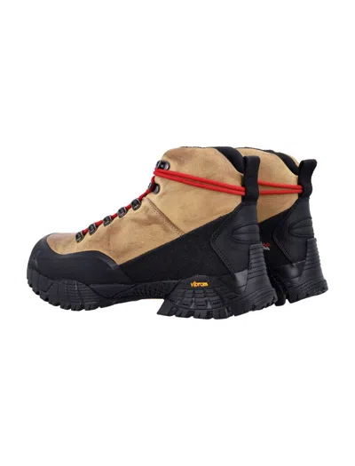 Roa Short Boots Lace-up Metal Eyelets In Brown