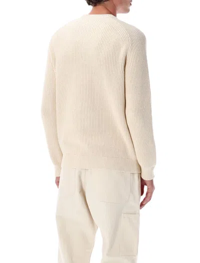 Stone Island White Crewneck Pullover In Neutral