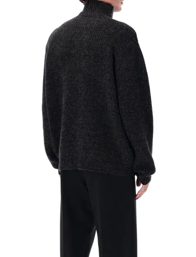 Lemaire Yak Alpaca High Neck Sweater In Black