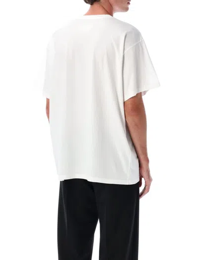 Mm6 Maison Margiela Mm6 By Maison Margiela Relaxed-fit Crew Neck T-shirt With Graphic Print In White