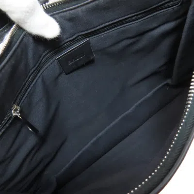Pre-owned Bally Beige Black Gray Canvas Shoulder Bag ()