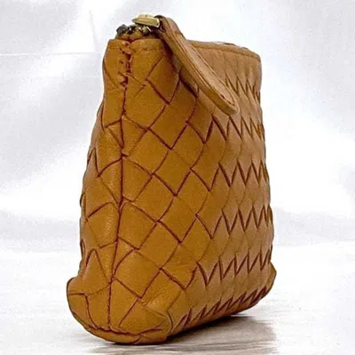Pre-owned Bottega Veneta Orange Intrecciato Coin Purse/coin Case ()