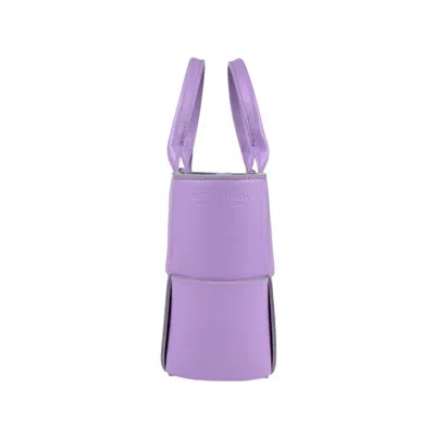 Pre-owned Bottega Veneta Purple Leather Handbag Shoulder Bag ()