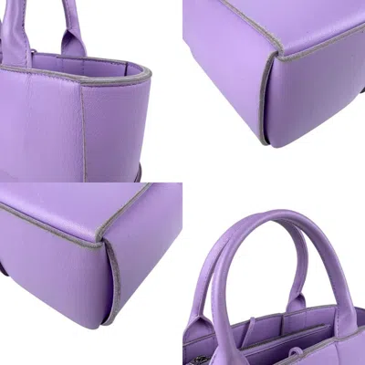 Pre-owned Bottega Veneta Purple Leather Handbag Shoulder Bag ()