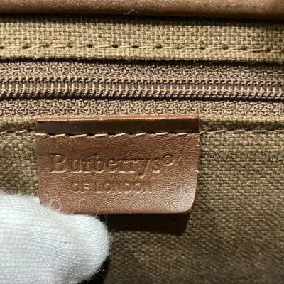 Pre-owned Burberry Green Pvc Leather Shoulder Bag ()