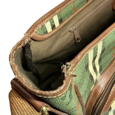 Pre-owned Burberry Green Pvc Leather Shoulder Bag ()