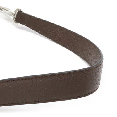Pre-owned Bvlgari Beige Dark Brown Canvas Leather Shoulder Bag ()