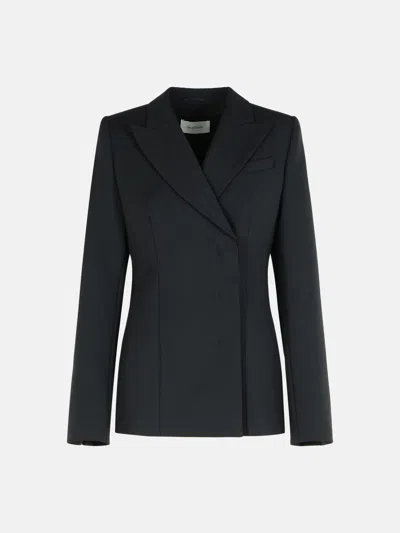 Sportmax 'cocco' Black Virgin Wool Blazer In Black