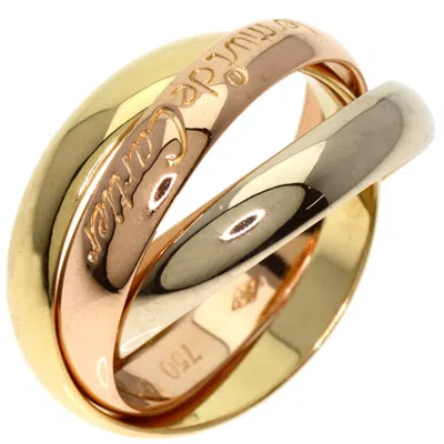 Pre-owned Cartier Pink Gold White Gold Yellow Gold Pink Gold (18k) White Gold (18k) Yellow Gold (18k) Band Rin In Multi