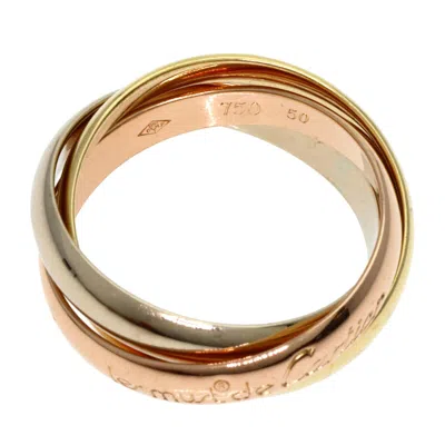 Pre-owned Cartier Pink Gold White Gold Yellow Gold Pink Gold (18k) White Gold (18k) Yellow Gold (18k) Band Rin In Multi
