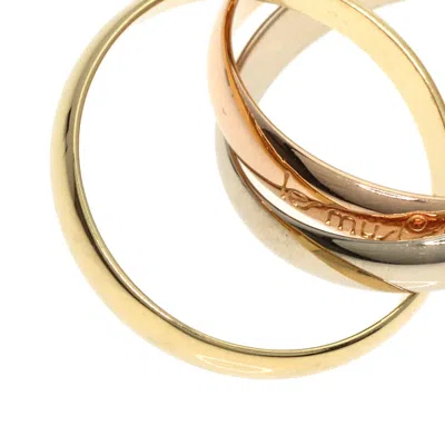 Pre-owned Cartier Pink Gold White Gold Yellow Gold Pink Gold (18k) White Gold (18k) Yellow Gold (18k) Band Rin In Multi