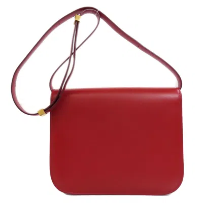 Pre-owned Celine Red Color Leather Shoulder Bag ()