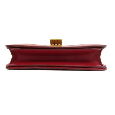 Pre-owned Celine Red Color Leather Shoulder Bag ()