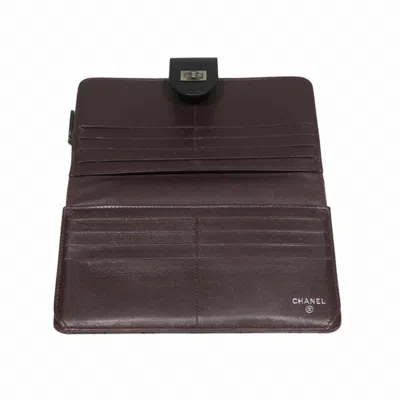 Pre-owned Chanel Black Leather Coin Purse/coin Case ()