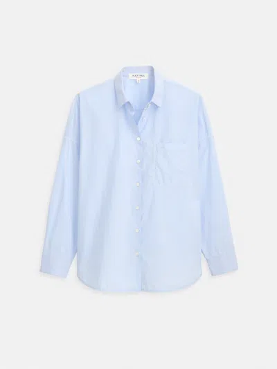 Alex Mill Jo Shirt In Cotton Poplin In Blue