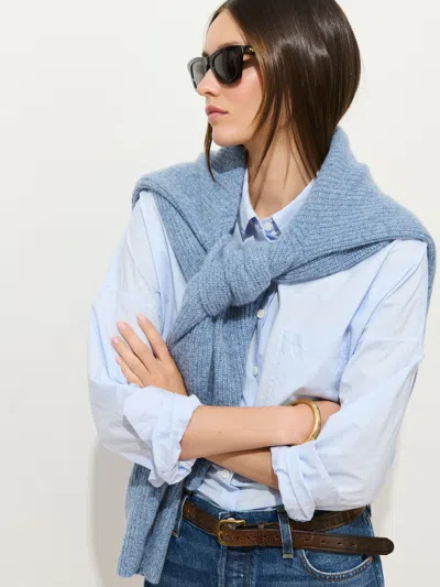 Alex Mill Jo Shirt In Cotton Poplin In Blue