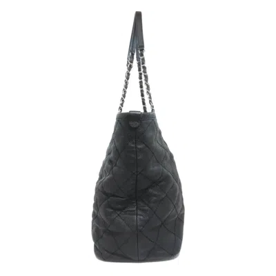 Pre-owned Chanel Black Leather Tote Bag ()