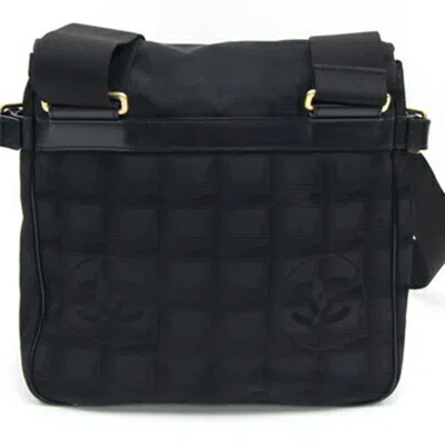 Pre-owned Chanel Black Nylon Canvas Shoulder Bag ()