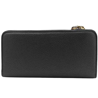 Pre-owned Chloé Black Leather Long Wallet (bi-fold) ()