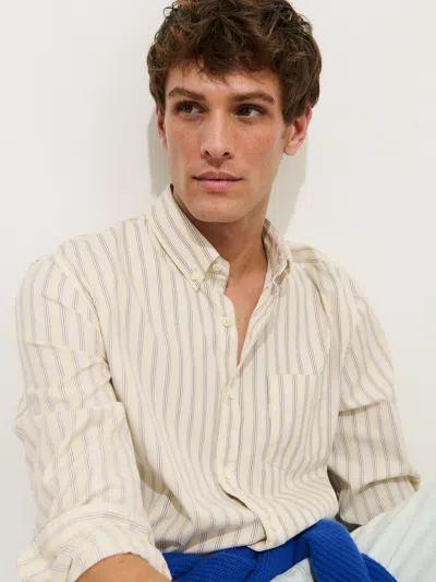 Alex Mill Mill Striped Shirt In Cotton Poplin In Multi