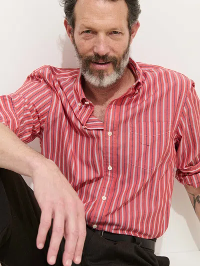 Alex Mill Mill Striped Shirt In Cotton Poplin In Multi