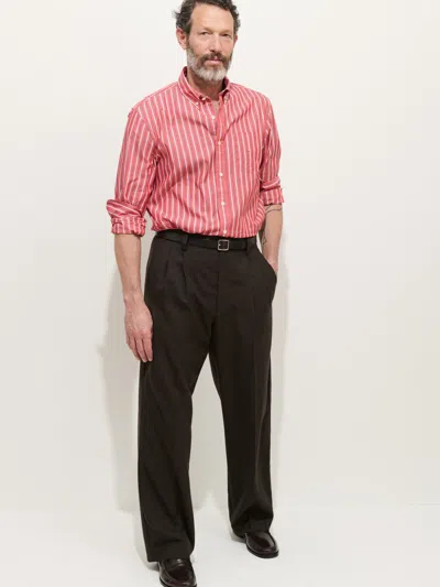 Alex Mill Mill Striped Shirt In Cotton Poplin In Multi