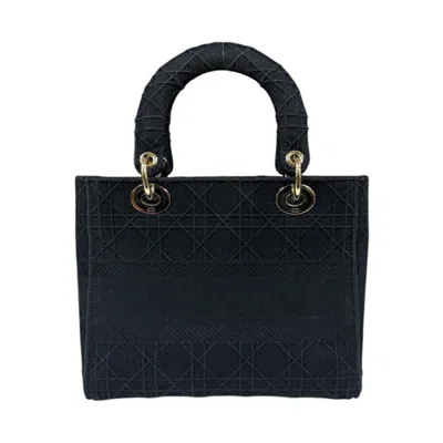 Pre-owned Dior Christian  Black Canvas Shoulder Bag ()