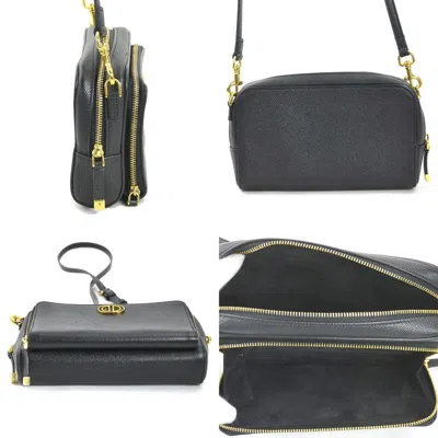 Pre-owned Dior Christian  Black Leather Shoulder Bag ()