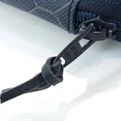 Pre-owned Dior Christian  Navy Pvc Leather Clutch Bag ()