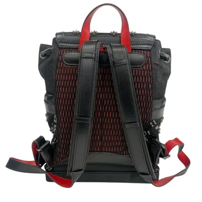 Pre-owned Christian Louboutin Black Denim Backpack ()
